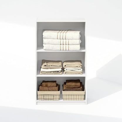 Furinno Reed Closet Organizers and Storage, 3-Tier Closet Organizer, Open Shelf - Image 7