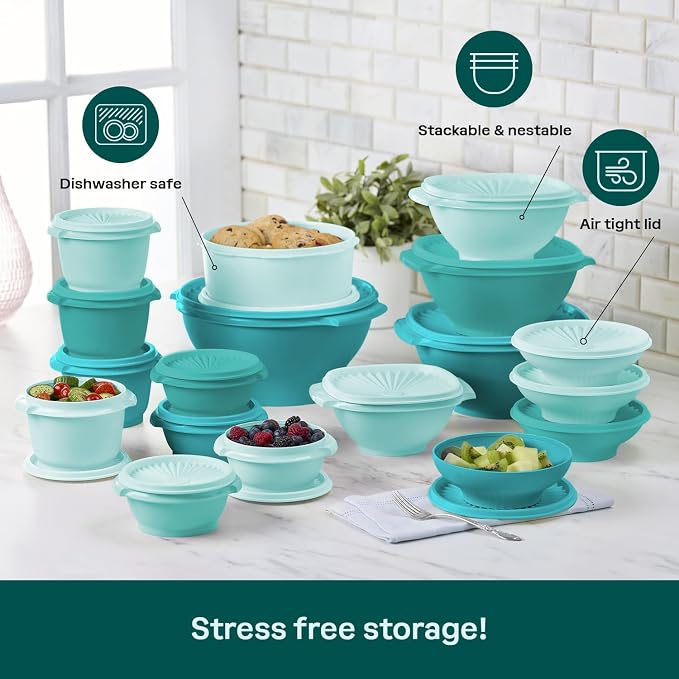Tupperware Heritage Collection, New 36 Piece Food Storage Container Set in - Image 5