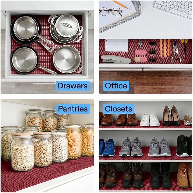 GORILLA GRIP powerGRIP Drawer Shelf and Cabinet Liner, Thick Strong Hold - Image 9