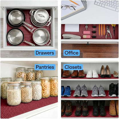 GORILLA GRIP powerGRIP Drawer Shelf and Cabinet Liner, Thick Strong Hold - Image 9
