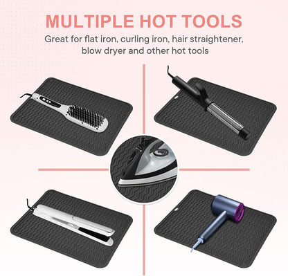Oversize Silicone Heat Resistant Mat, Portable Travel Mat Cover - Image 5