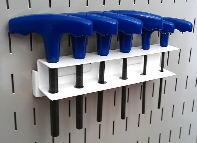 Wall Control Screwdriver Holder Bracket Slotted Metal Pegboard Accessory - Image 5