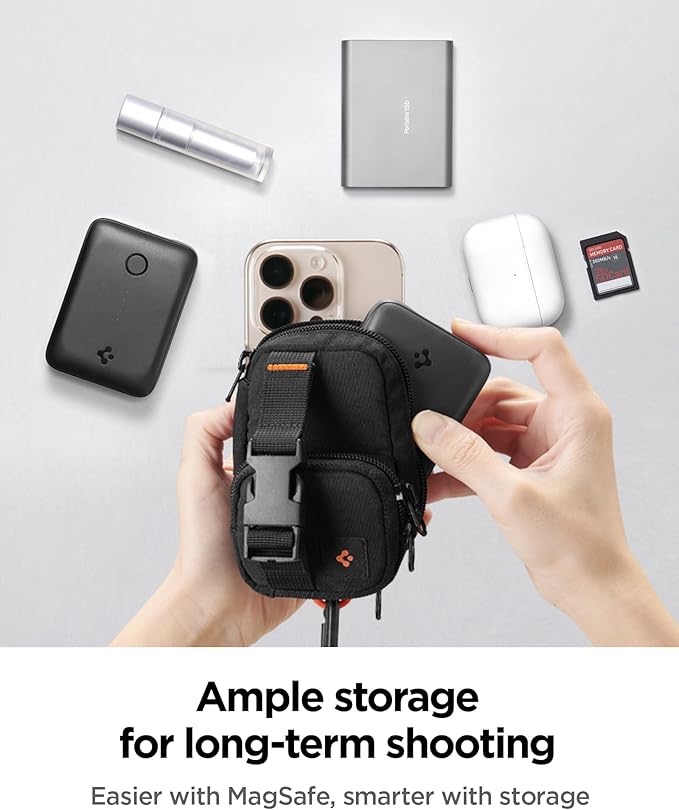 Spigen for MagSafe Wallet Magnetic Pouch Organizer EDC SSD Card Storage Wallet - Image 3