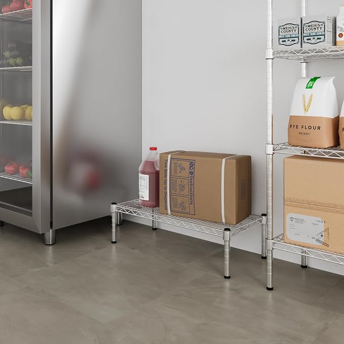 14" Deep x 30" Wide x 8" Height 1-Tier Wire Shelving Kit | NSF Commercial - Image 6