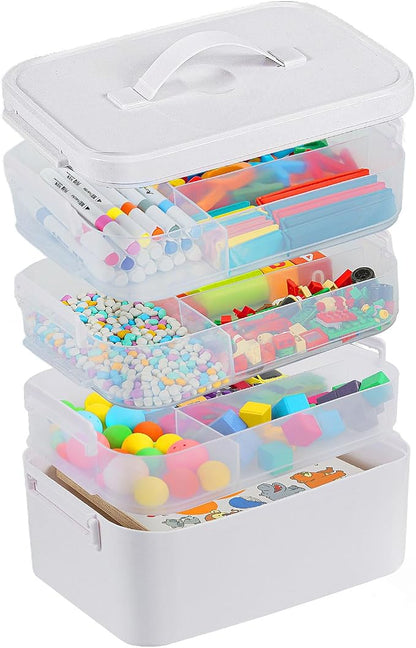 Gifhomfix 4-Layer Plastic Craft Organizers and Storage Box by Gifhomfix