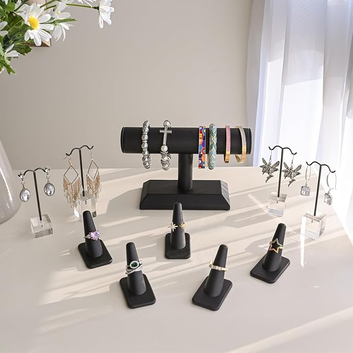 MOOCA Jewelry Display Set, Necklace Display Bust, Earring Organizer, Ring - Image 8