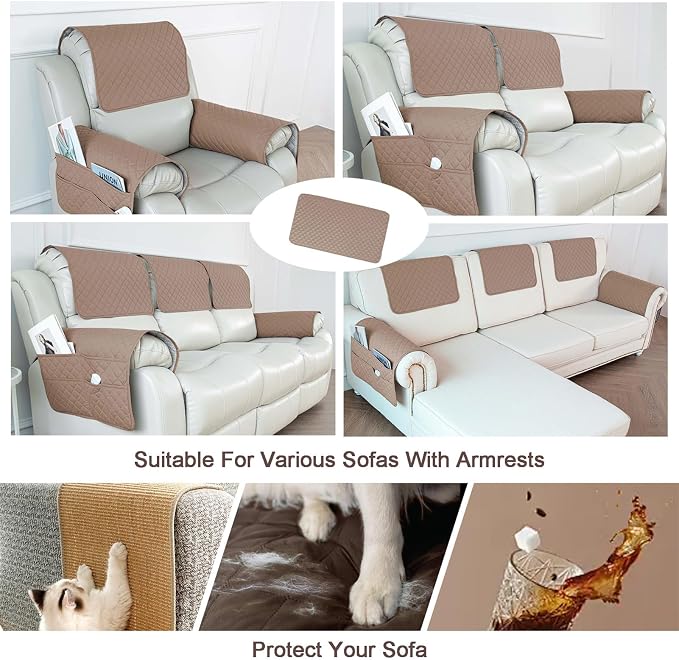 Waterproof Sofa Armrest Cover Headrest Cover - Image 6