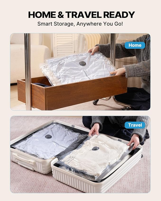 Vacuum Seal Bags for Clothing Travel, VINTAR 16 Pack Vacuum Storage Bags - Image 8