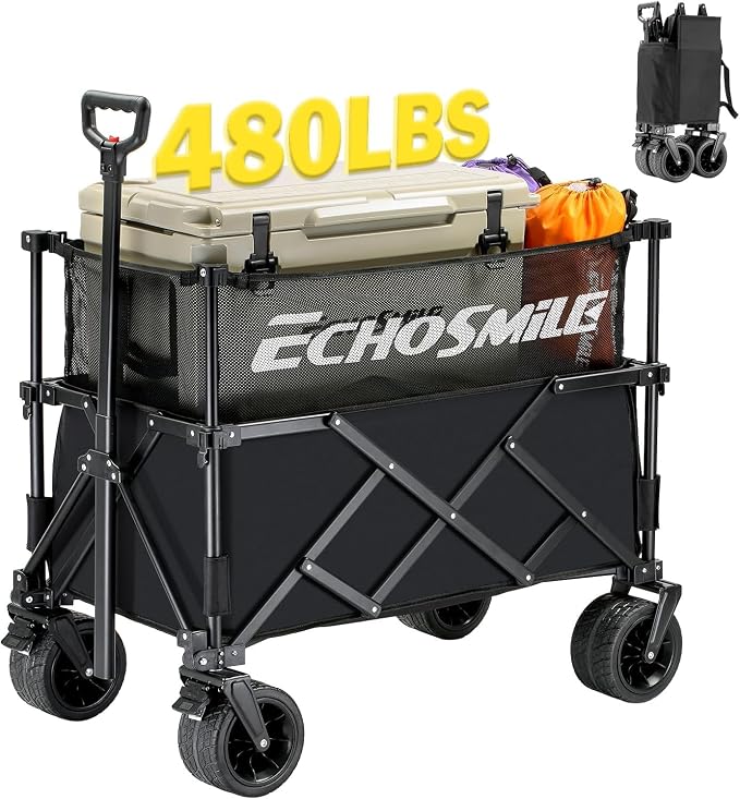 EchoSmile Collapsible Folding Wagon Cart by EchoSmile