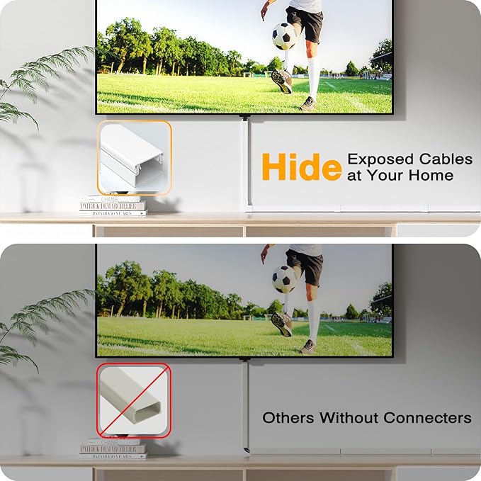 Delamu 157in Cord Hider Wall, TV Cable Hider Cord Covers - Image 5