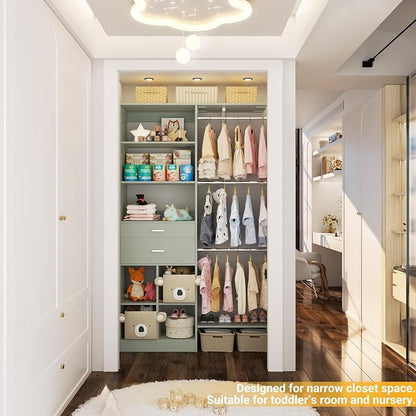 5FT Small Closet System, Baby Closet Organizer System - Image 6