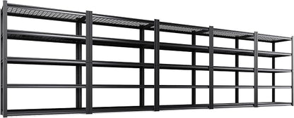 Set of 5 Garage Shelving-3000 lbs 5 Tier Storage Shelves, Adjustable Heavy Duty by CreatingaComfortableLiving