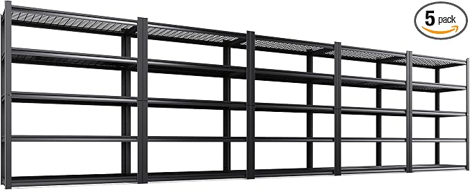 5-Pack Heavy Duty Garage Shelving by CreatingaComfortableLiving