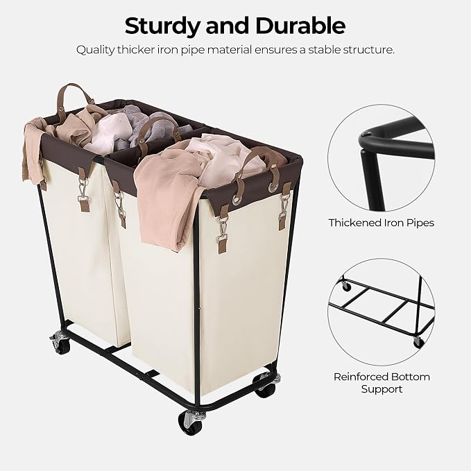 StorageWorks 280L Large Lanudry Hamper - Image 5