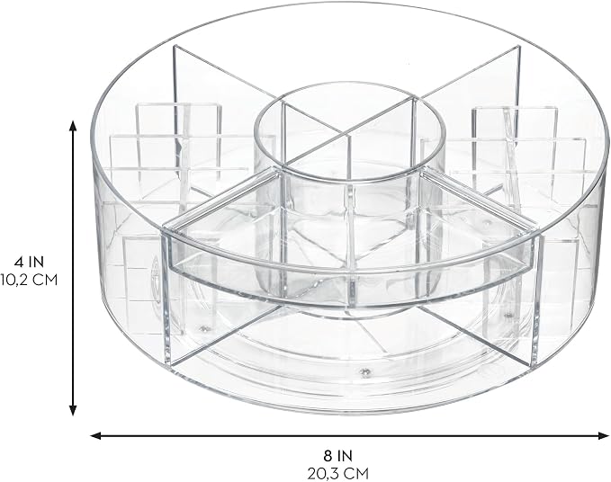 iDesign The Sarah Tanno Collection Lazy Susan Spinning Cosmetic Organizer - Image 2