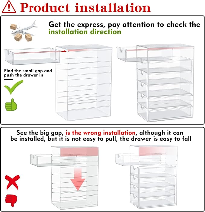 Makeup Organizer Storage With 16 Drawers, Desk Organizers, Dustproof Storage - Image 8
