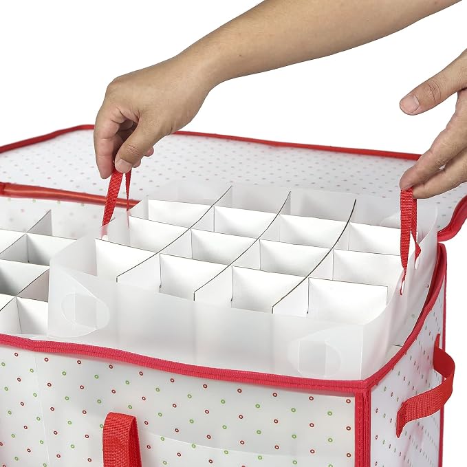 Sattiyrch Plastic Christmas Ornament Storage Box - Image 3