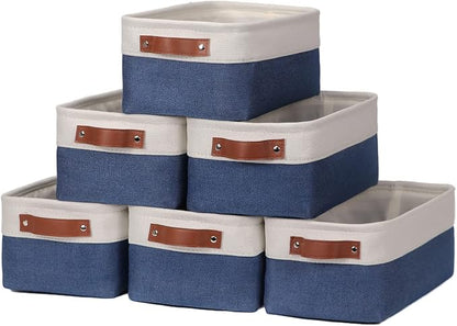 HNZIGE Small Baskets for Storage Fabric Storage Baskets for Shelves, Foldable by HNZIGE