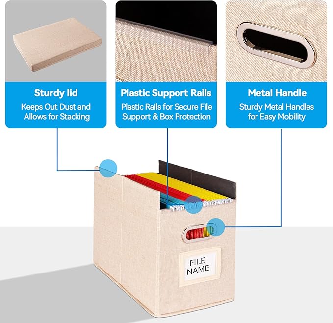 2 Pack Hanging File Folders Organizer - Image 5