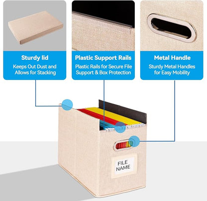 4 Pack Hanging File Folders Organizer - Image 5