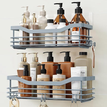 Orimade Shower Caddy Basket Shelf Storage Rack, No Drilling Wall Mounted by Orimade