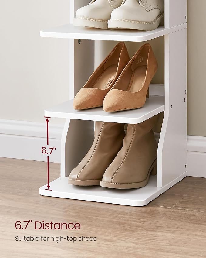 VASAGLE 7-Tier Vertical Shoe Rack, Narrow Shoe Storage Organizer - Image 5