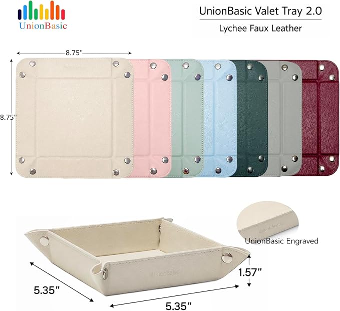 UnionBasic Small Jewelry Tray for Rings Watches Earrings, Entryway Catchall - Image 6