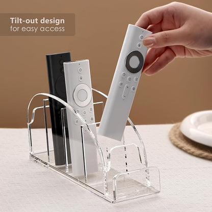 DINGHUO Acrylic 5 Compartments Remote Control Holder - Image 5