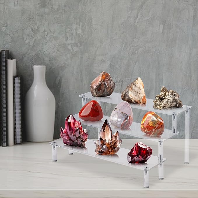 2PCS Acrylic Display Risers, 3 Tier Perfume Organizer, Display Shelf - Image 6