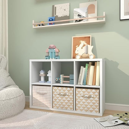 CTESNE【2026 Wooden Thick Frame 6 Cube Storage Organizer Shelf - Image 8