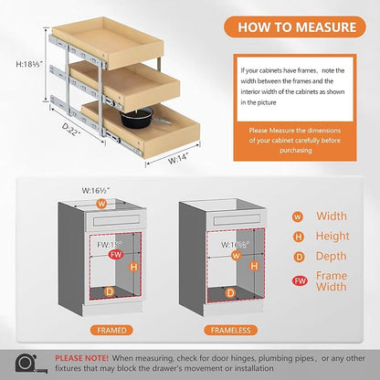 WelFurGeer 3-Tier Pull Out Cabinet Organizer - Image 3
