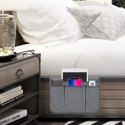 Bedside Caddy Bedside Storage Organizer Magazine Phone Tablet iPad Remote Holder - Image 6