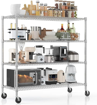 Xcity Storage Shelves, 4 Tier Heavy Duty Metal Shelving Unit by Unknown