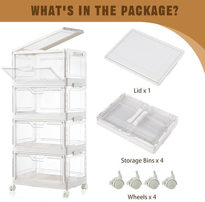 Freebat Collapsible Plastic Storage Bins - Image 4