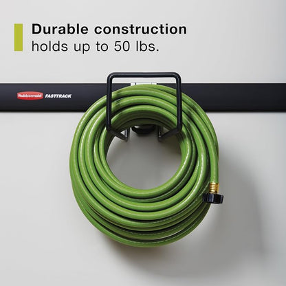 Rubbermaid Garage FastTrack Hose Hook Satin Nickel Wall Mounted Storage System - Image 3