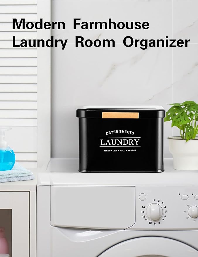 Dryer Sheet Holder with Hinged Lid - Image 4