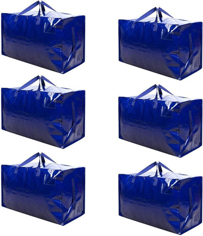 VENO 6 Pack Moving Bags and Large Christmas Decoration Storage Bins by Veno