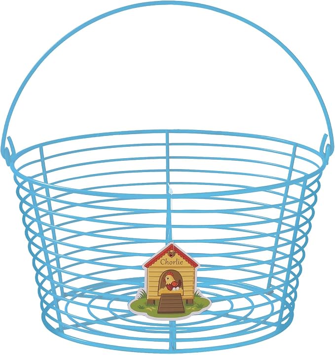 Colorful Metal Mesh Wire Egg Collecting Basket by Unknown