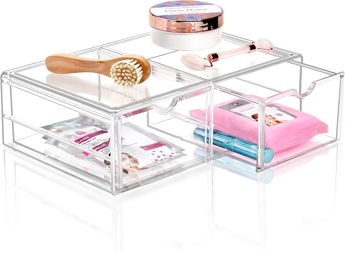 Sorbus Large Stackable Acrylic Drawers by Sorbus