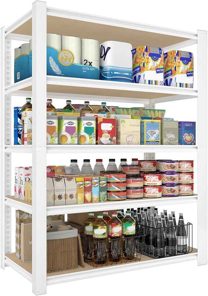 PrimeZone 28" W x 12" D x 59" H Closet Storage Shelves by PrimeZone