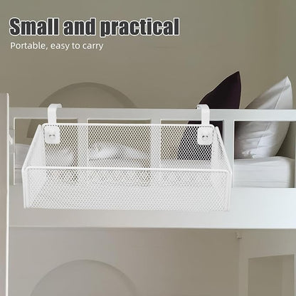 PRETYZOOM Bedside Caddy Hanging Storage Rack Bedside Metal Hanging Shelf - Image 4
