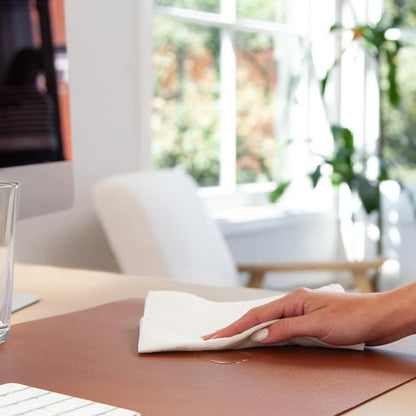 Smead Desk Pad, Vegan Leather Desk Mat - Image 6