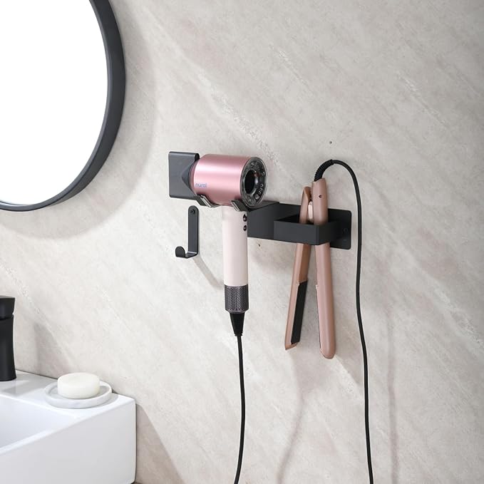 Hair Dryer Holder Wall Mounted, Hair Tool Organizer Wall Mount - Image 7
