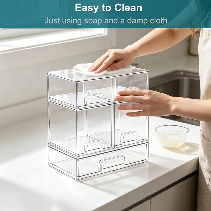 Baby Bottle Organizer for Countertop Food-grade Acrylic Storage for Cabinet | - Image 5