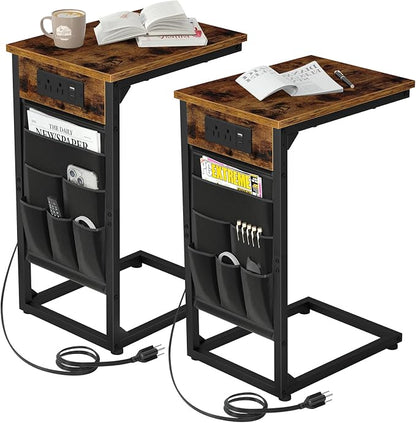 AMHANCIBLE C Shaped End Table by AMHANCIBLE