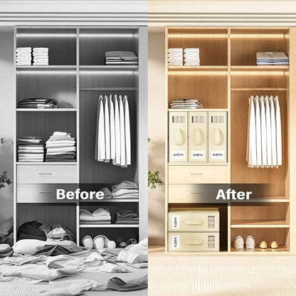 Foldable Bedding Organizer, Fabric Storage Bins - Image 3