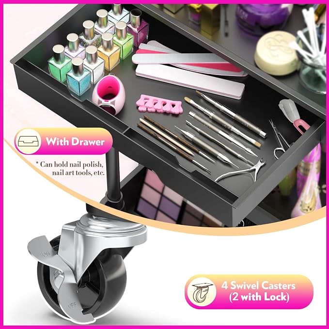 SUNALLY Makeup Cart Organizer - Image 3