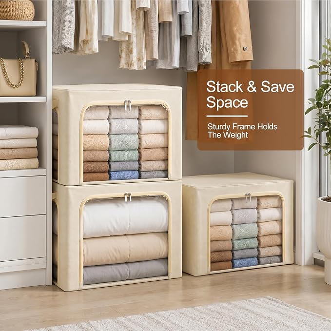 GoMaihe 3 Opening Clothes Storage Bins - Image 9