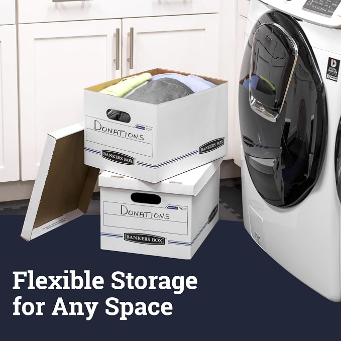 Bankers Box 4-Pack Basic Duty File Storage Boxes - Image 6