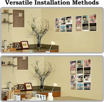 Nalwort Acrylic Brochure Pamphlet Holder, 12 Magazine Holders, Trifold Flyer - Image 5
